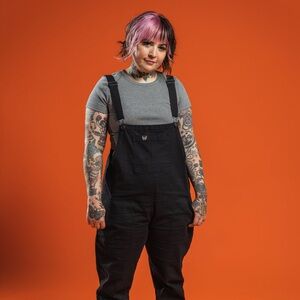 Girrlscout overalls size XL Color: Black. Worn a few times but too large.